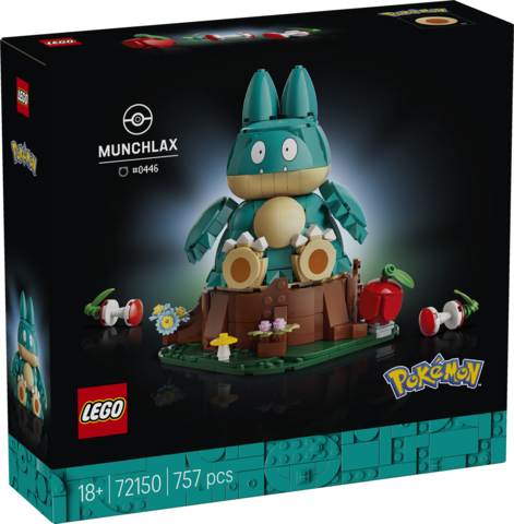 LEGO® Pokémon™ Munchlax Figure Decor Building Set 72150