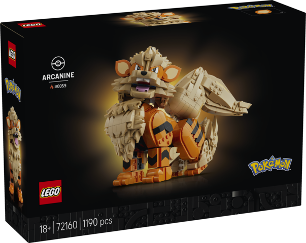 LEGO® Pokémon™ Arcanine Pokémon Figure Building Set 72160