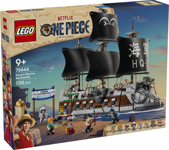 LEGO® ONE PIECE Garp’s Marine Battleship Building Toy 75646
