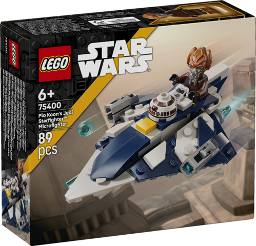LEGO® Star Wars™ Plo Koon’s Jedi Starfighter™ Microfighter Building Toy 75400